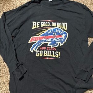 Jerzees Black Buffalo Graphic Long Sleeve Tee